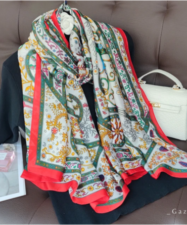 Whimsical Mystery Silk Scarf – Luxury Women’s Collection