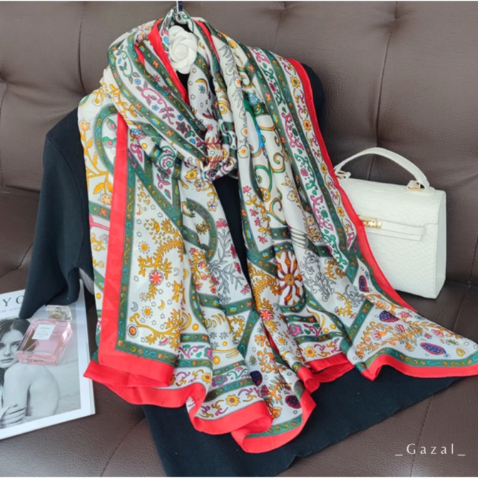 Whimsical Mystery Silk Scarf – Luxury Women’s Collection