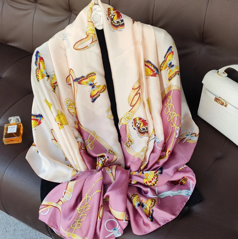 1-Breathtaking Butterfly Silk Pink