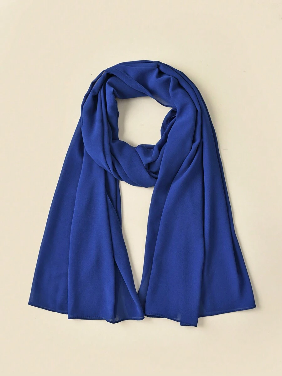 Blue Chiffon Georgette Hijab