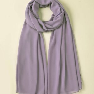 Lilac Purple chiffon geogette