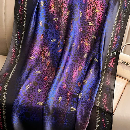 Midnight Majesty Royal Blue Silk Scarf in pakistan