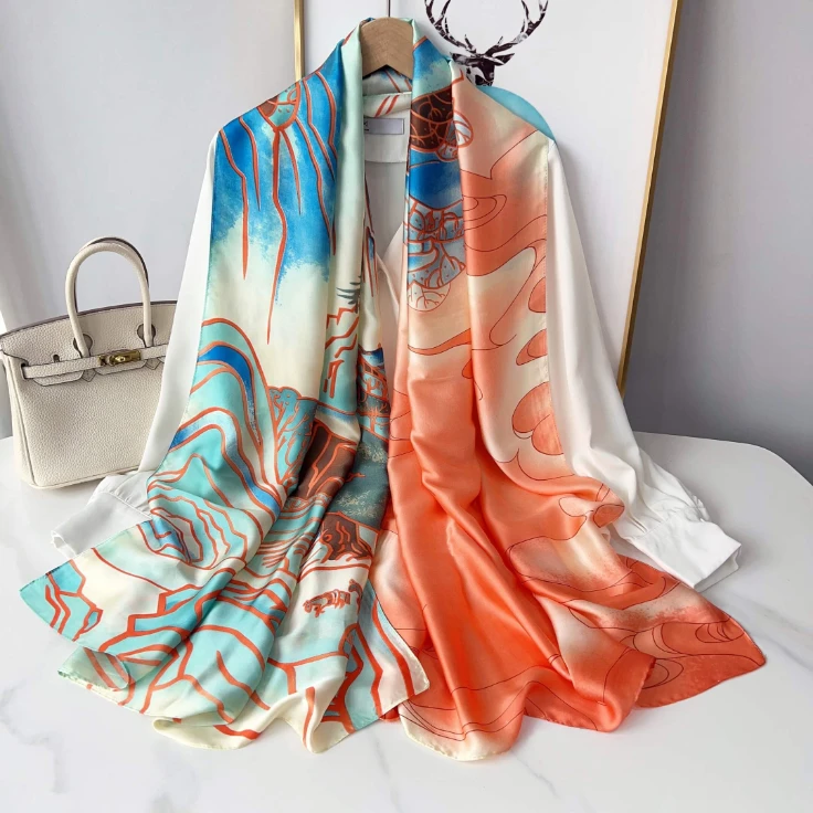 Sunset Serenity ladies Head Scarf
